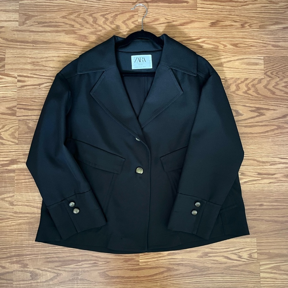 Zara Studio Short Peacoat